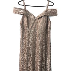 Off The Shoulder Sweetheart Lace Gown